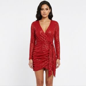 Sparlky Red Event Dress EUC